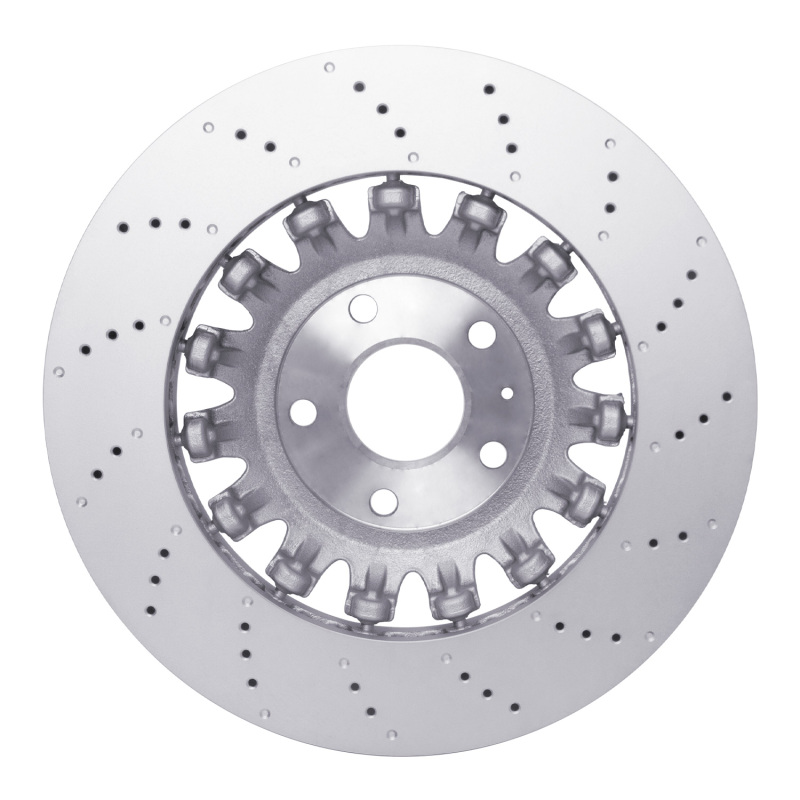 Audi TT Quattro RS Brake Rotor (1) - Front - R1 Concepts - Hi-Carbon Alloy GEOMET Coated - `12-`13